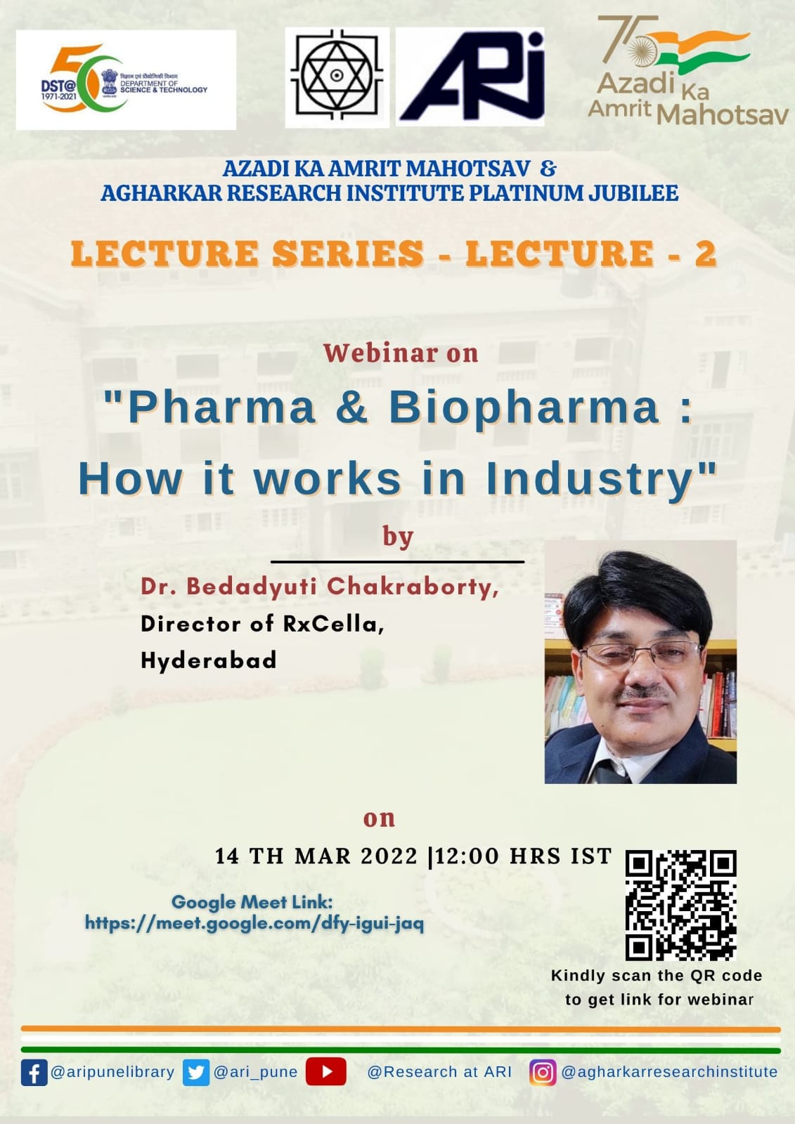 Webinar on Pharma & Biopharma : How it works in industry