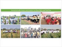 Interaction with farmers and students on Kisan Mela and Field Day